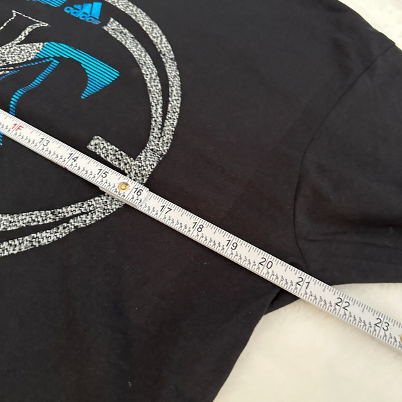 Los Angeles LA Clippers Adidas The Go To Tee Graphic Shirt Black Shinny Sz Large - Picture 4 of 8